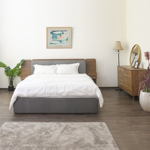 Tempat Tidur Bed Praha - Tempat Tidur Minimalis - Single - Queen Size - LIVIEN FURNITURE
