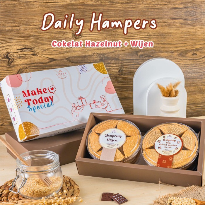 

Hampers Daily - Cokelat Hazelnut + Wijen / Loves Semprong