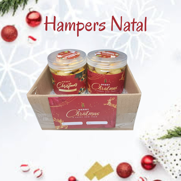 

Hampers Natal Kue Kering Isi 2 Jar / Hampers Chrismas 2 Jar (Toples Tabung 600Ml)