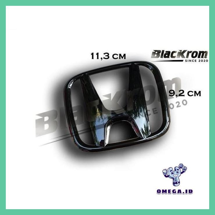 LOGO EMBLEM BLACK CHROME DEPAN HONDA JAZZ GE8