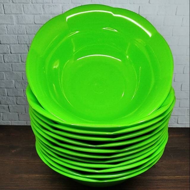 TERLARIS MANGKOK MAKAN BUNGA SEMI MELAMIN 1 LUSIN MURAH MURAH