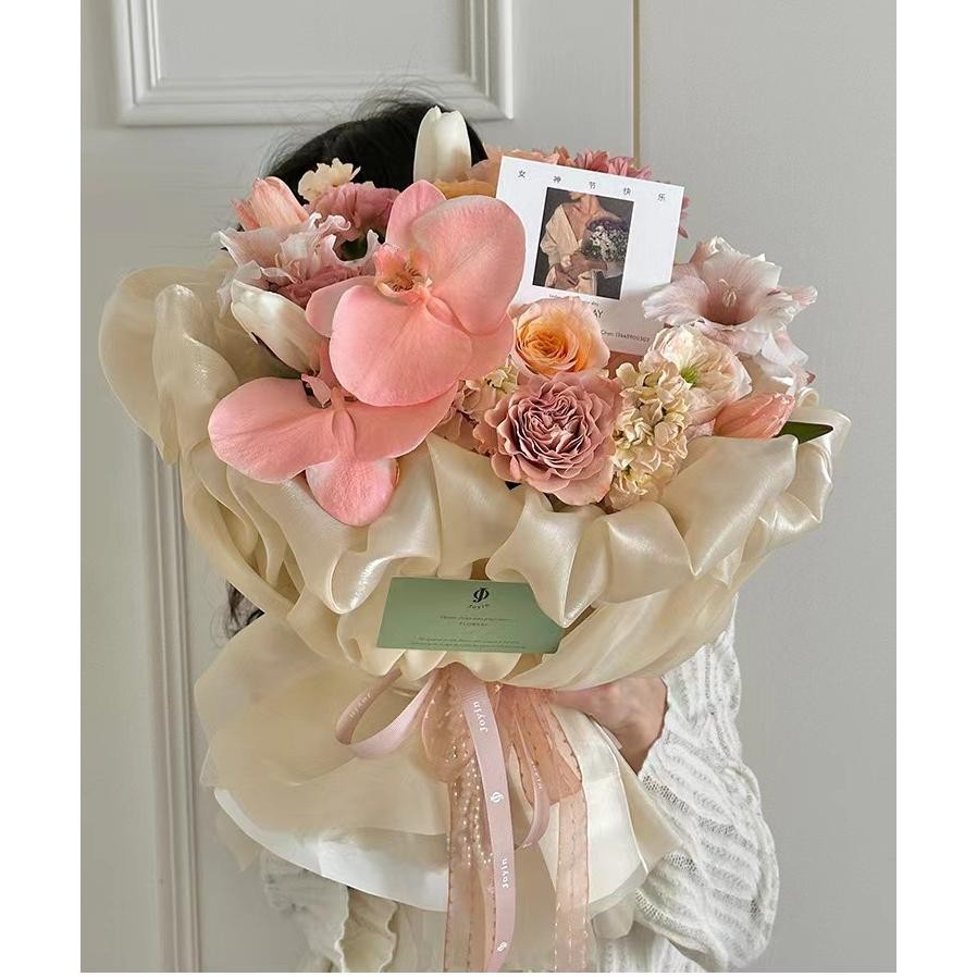 

SPECIAL Kain Pembungkus Buket Bunga / Korean Flower Silk Wrapping For Hand Bouquet. nd-26