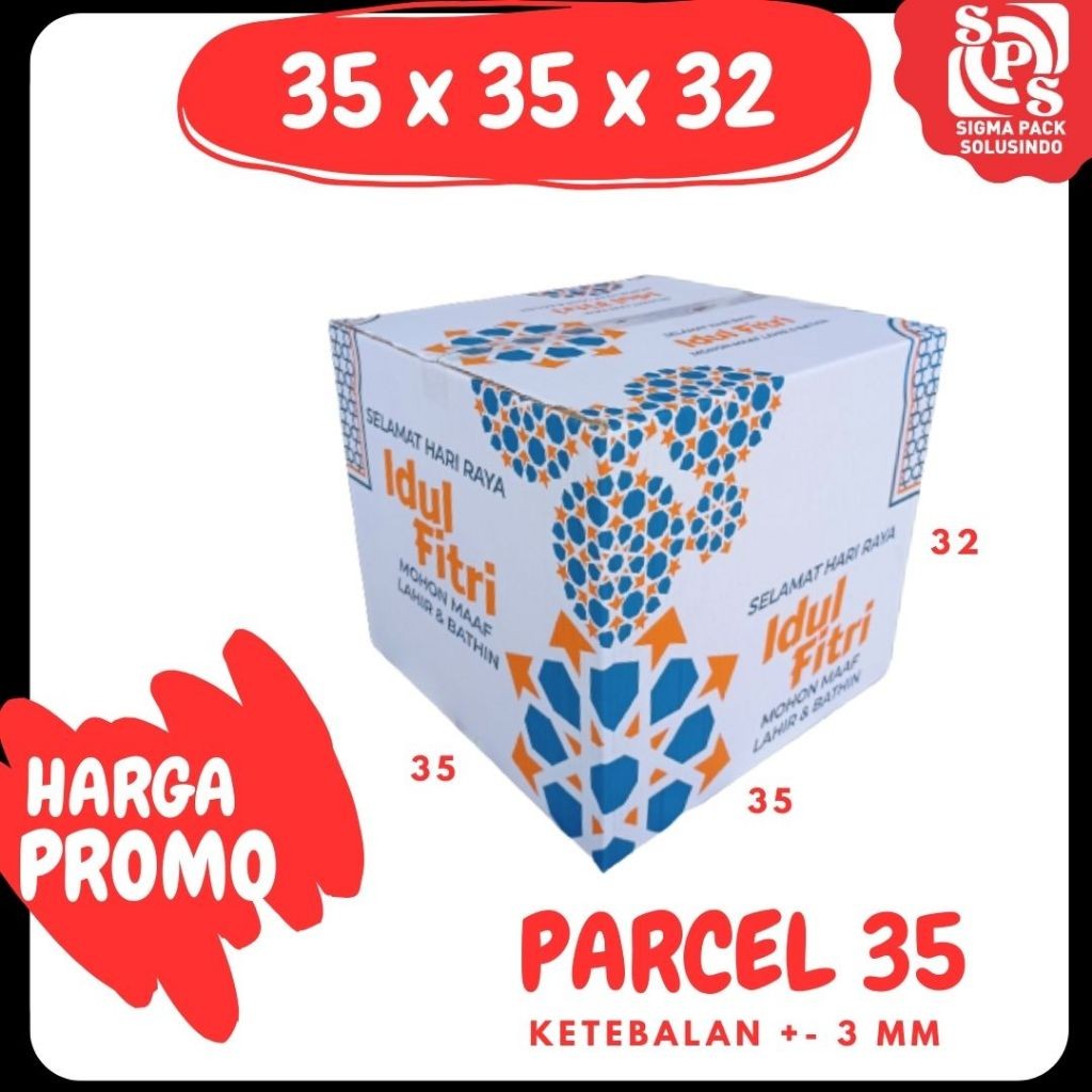 

Kardus Parcel 35 35X35X32 A1Box Ied Mubarok Dus Idul Fitri Lebaran Packing Kotak Kemasan Karton
