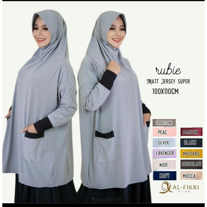 Hijab Jilbab Lengan Syari Jumbo RUBIE