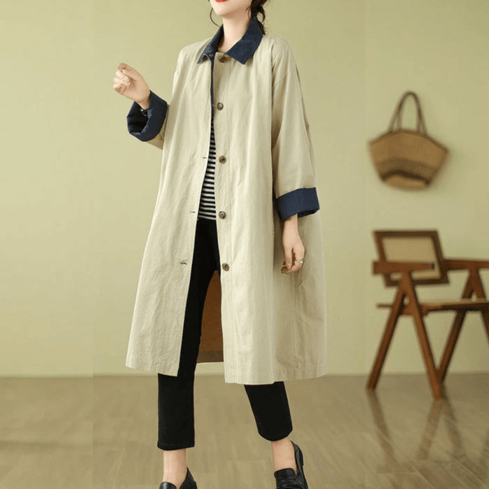 Murah Maura Tunik Katun Linen Rami Polos Jumbo LD 130 Midi Dress Wanita Non COD