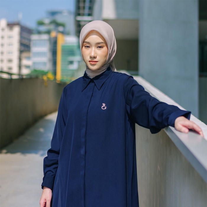 Murah Jenna & Kaia - Kanya Shirt Navy Non COD