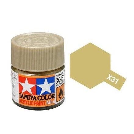 

Promo Tamiya Color Acrylic Paint X-31 Titanium Gold 10ml COD