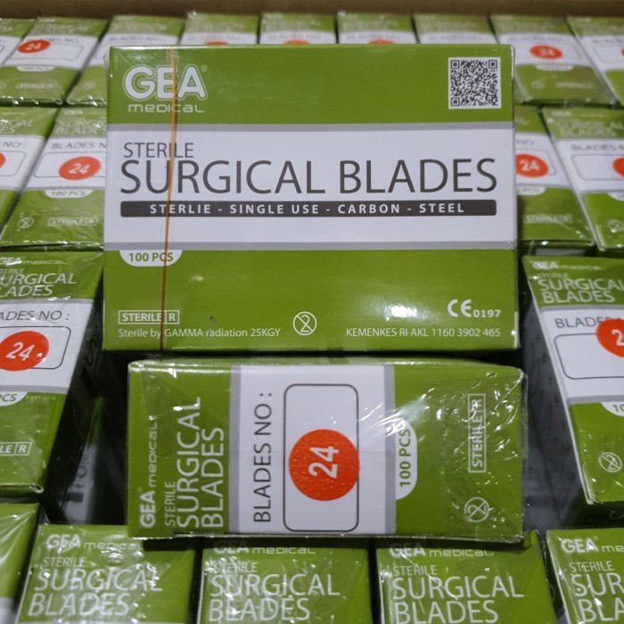 Pisau Bedah GEA no 24 / Surgical Blade / Bisturi / Mata Pisau