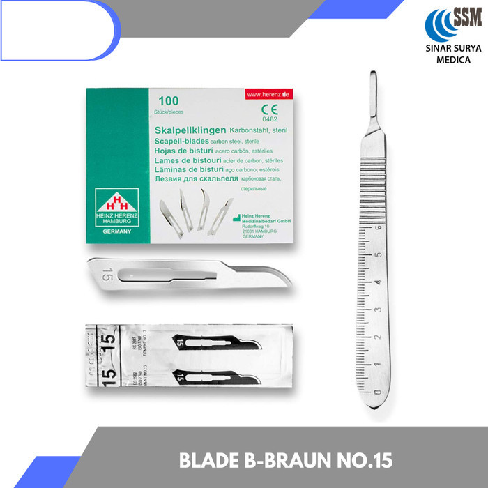 Aesculap bisturi No 15 Pisau Bedah Steril B Braun