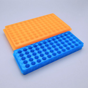 

LabTestKit 1pcs Lab Plastic Double-sided Centrifuge Tube Rack with 24/32/60/80/96holes, 0.5/1.5/2ml PCR /EP Tube Shelf Brand New