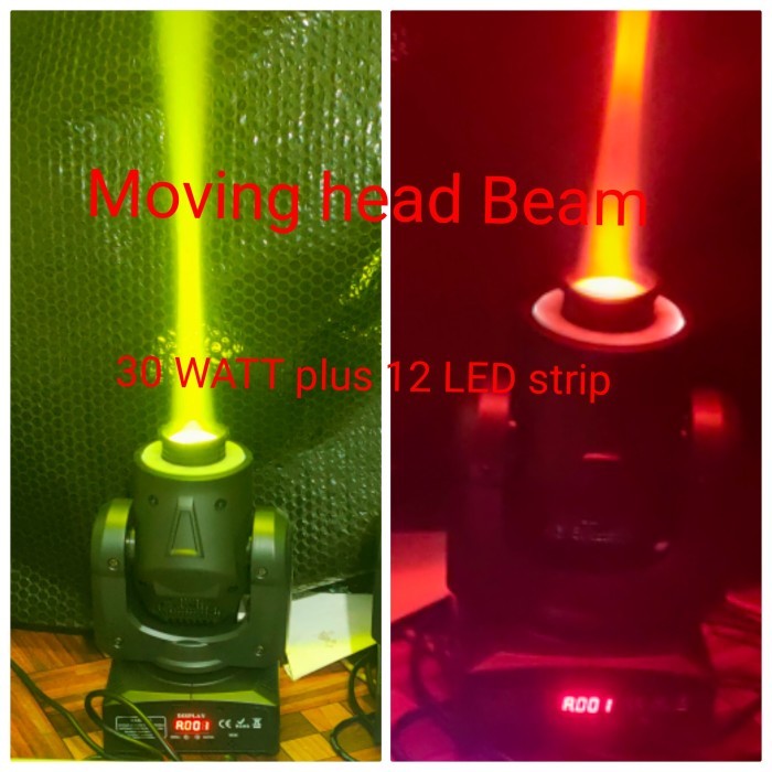 Mini Beam moving head Gobo Plus LED strip