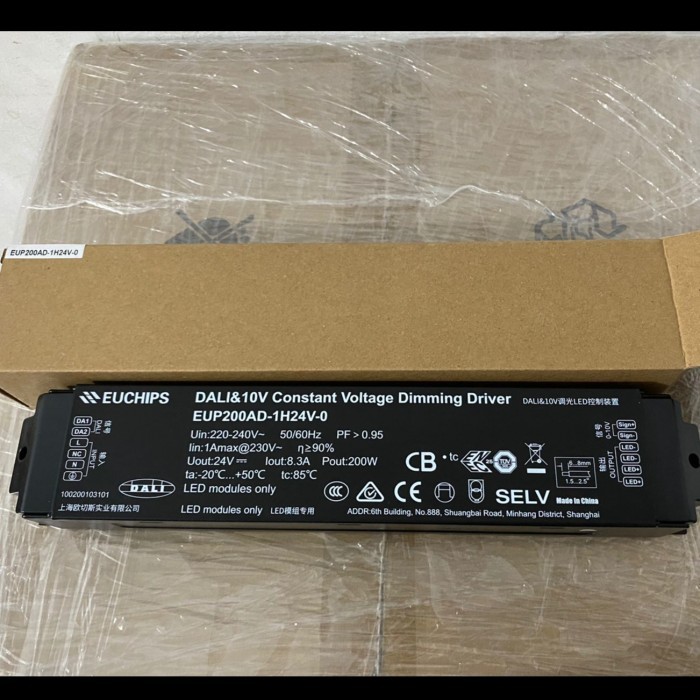 dali dimmable trafo euchips for led constant voltage 200w 75w