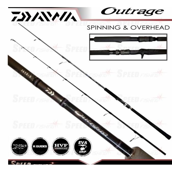 Joran Pancing Daiwa Outrage Joran Jigging Spinning Overhead SALE