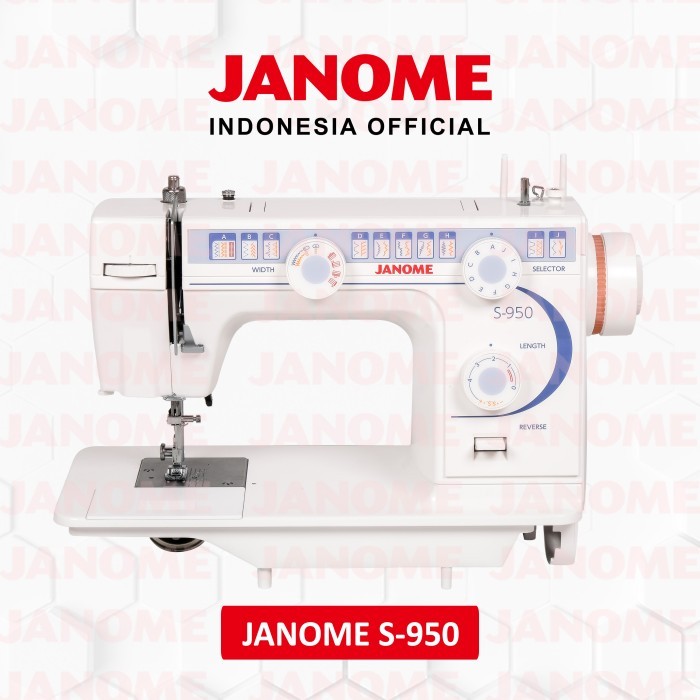 TERBARU Mesin Jahit JANOME S-950 FLATBED S950 Japan Quality Garansi Resmi BISA GRAB