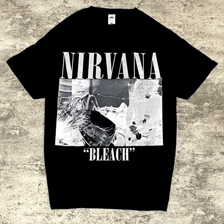 Promo Kaos CodNirvana Bleach Tshirt Black Baju Band Original Tidur Pendek Fashion Hardworking T Shir