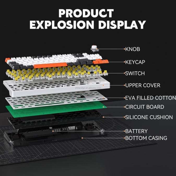 Zifriend Za87 Mechanical Keyboard 87 Keys Rgb Wired Storemilo727