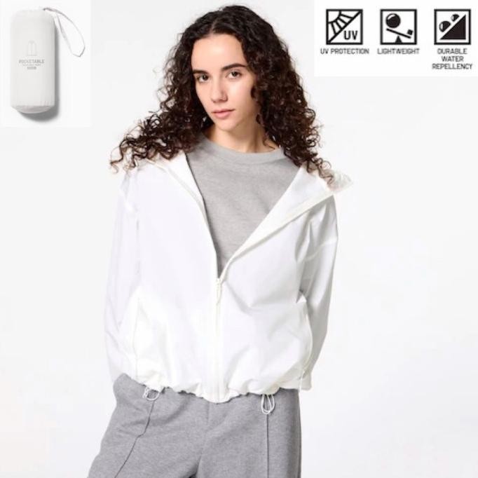 UNIQLO JACKET WOMEN JAKET WANITA PARKA UV CUT SAKU STOK TERBATAS