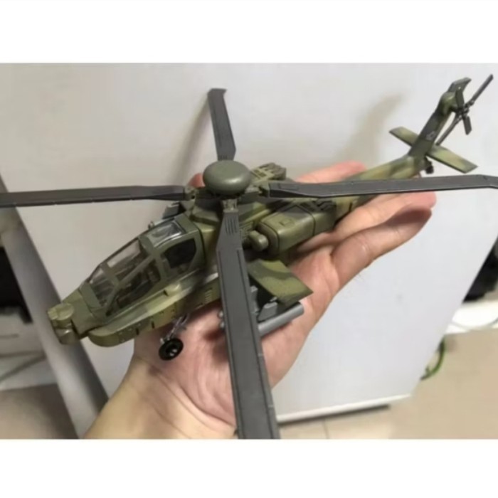 Best seller ~`~ Miniatur Heli Apache AH-64 Brick Balok Block Mainan Pesawat Model Kit ~~~