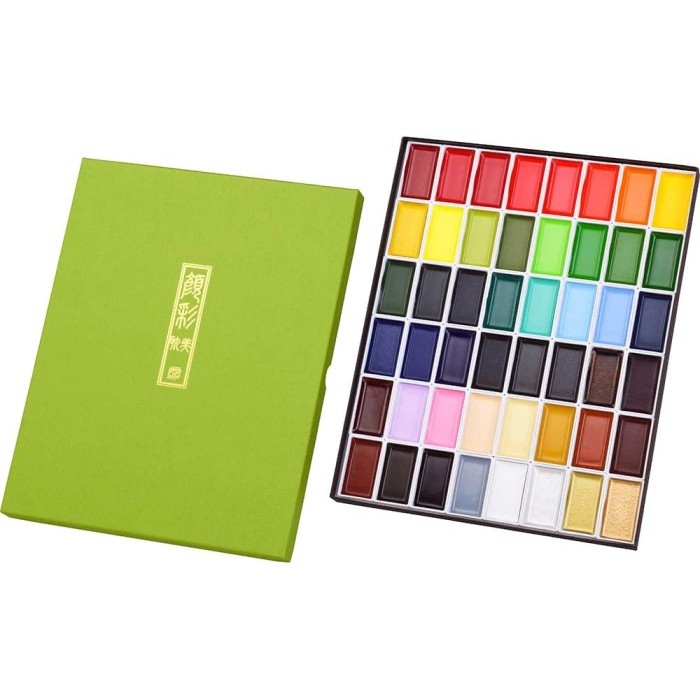 

Kuretake Gansai Tambi Watercolor Palette - 48 Color Set