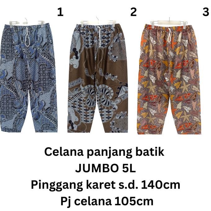 celana panjang batik pria SUPER JUMBO (5L)