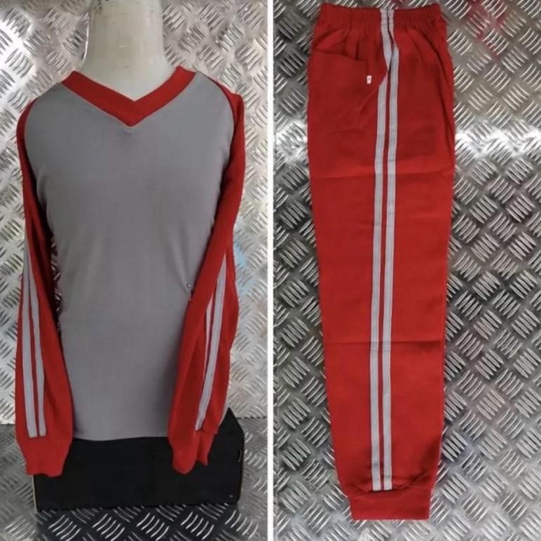 Ow42 Setelan Kaos Olahraga Anak SD/SMP/SMA Seragam Baju Olahraga Anak Sekolah Size 4L & 5L JUMBO Sal