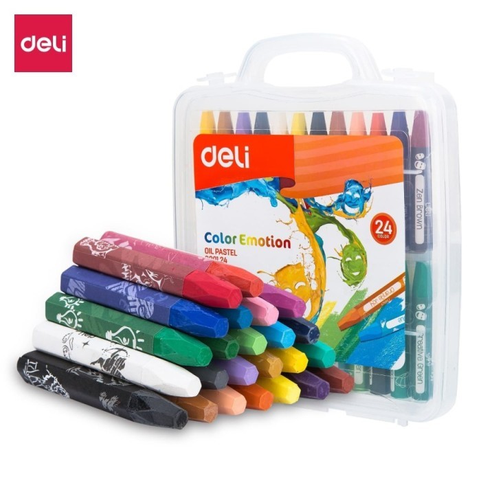 

HRG DISKON KRAYON OIL PASTEL DELI 24 WARNA BAGUS CRAYON MENGGAMBAR + BOX