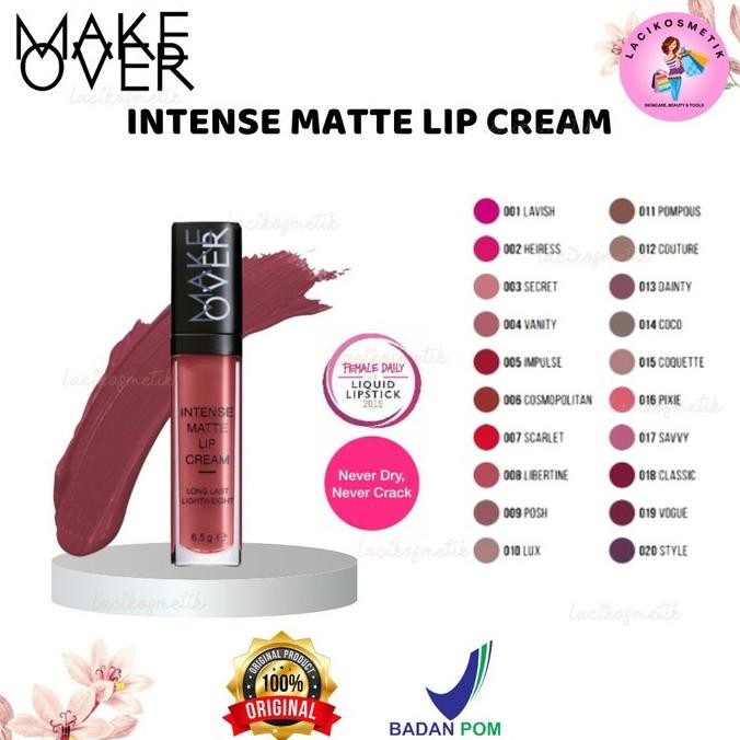 produk baru make over intense matte lip cream - lip cream matte make over