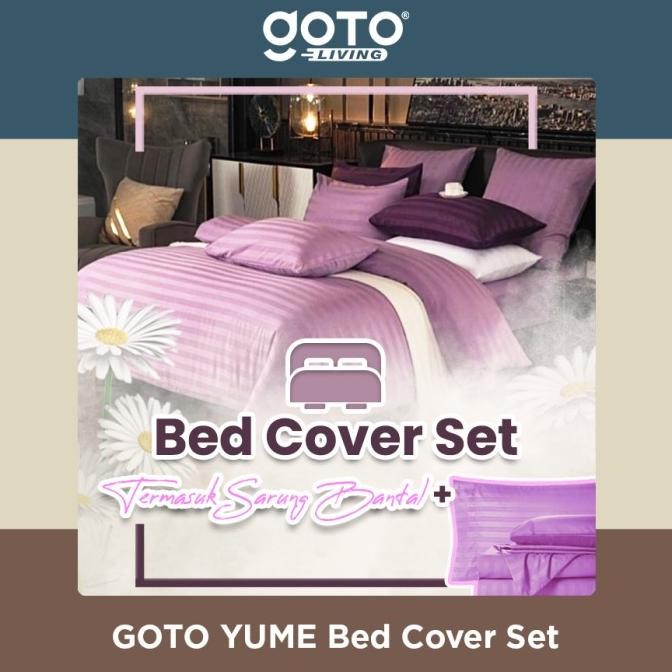 Goto Yume Bed Cover Sprei Bedcover Set Seprei Selimut Dewasa Tebal