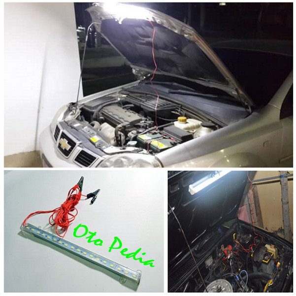 Lampu Penerang Kap Mesin Mobil Emergency Sambung Aki