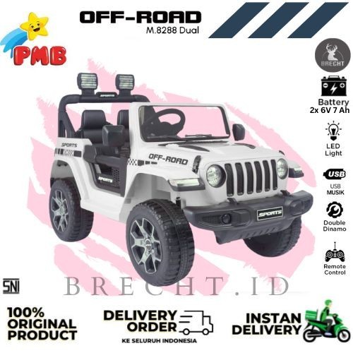 Mainan Mobil Aki Anak Jeep PMB 8288 M-8288 OFF ROAD