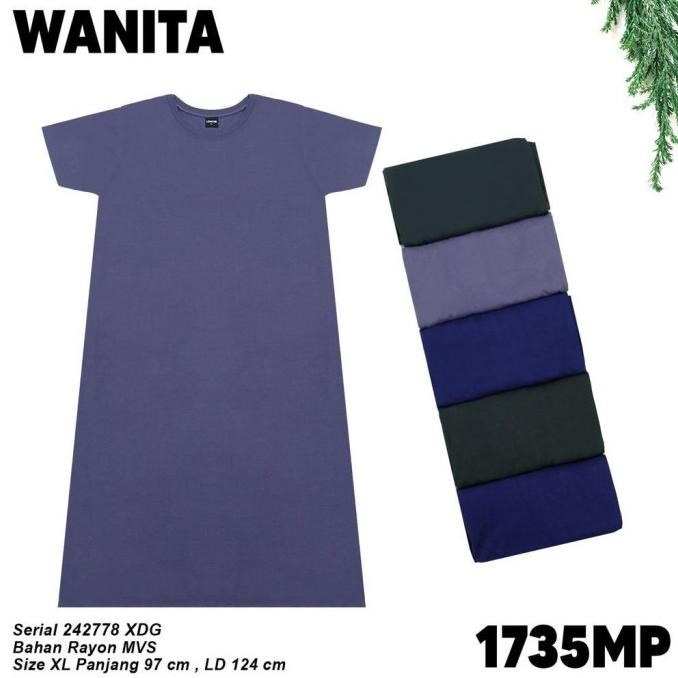 Murah Lemone Daster Kaos Polos - Dress Wanita Polos Jumbo