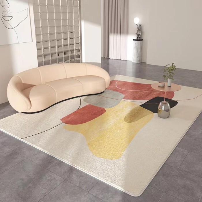 KARPET RUANG TAMU RUMAH MINIMALIS ANTI SLIP KARPET KAMAR TIDUR WOOL