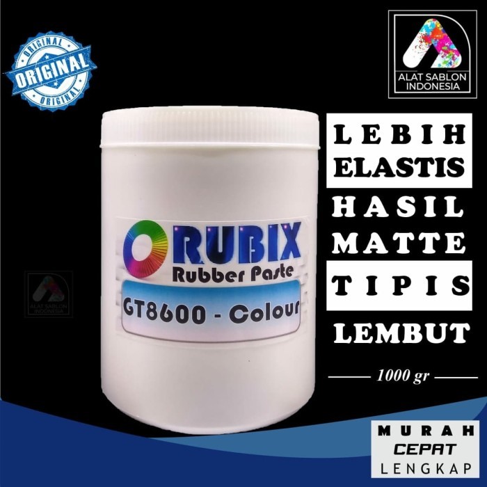 

Tinta Sablon Rubber Thailand Gt 8600 Rubix Colour 1Kg