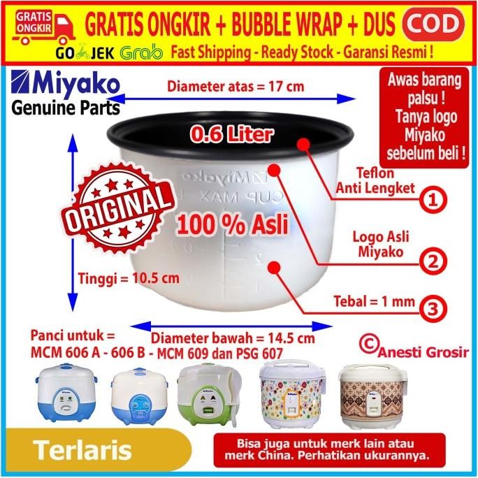 PANCI MIYAKO 0.6 L - 1.0 L - 1.2 L - 1.8 L - PANCI RICE COOKER MIYAKO