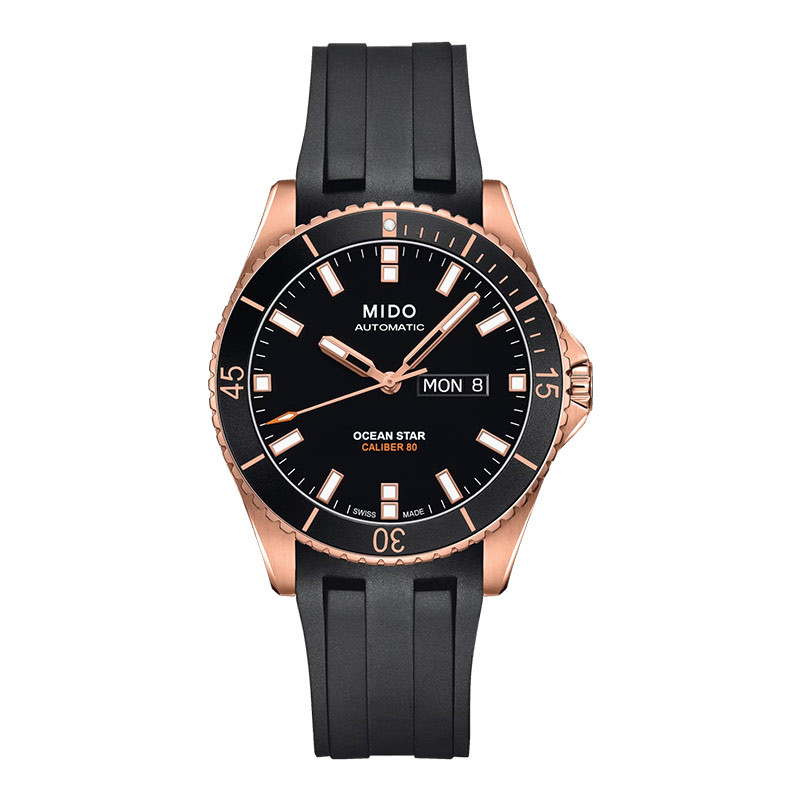 Jam Tangan Pria MIDO Ocean Star M026.430.37.051.00 Caliber 80 Automatic Black Dial Black Rubber Stra