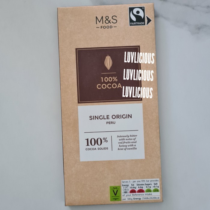 

M&S MARK MARKS & AND SPENCER 100% COCOA CHOCOLATE COKLAT COKELAT