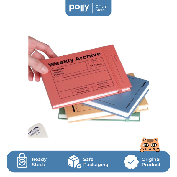 

HARGA DISKON ICONIC Weekly Archive Planner Premium Korea