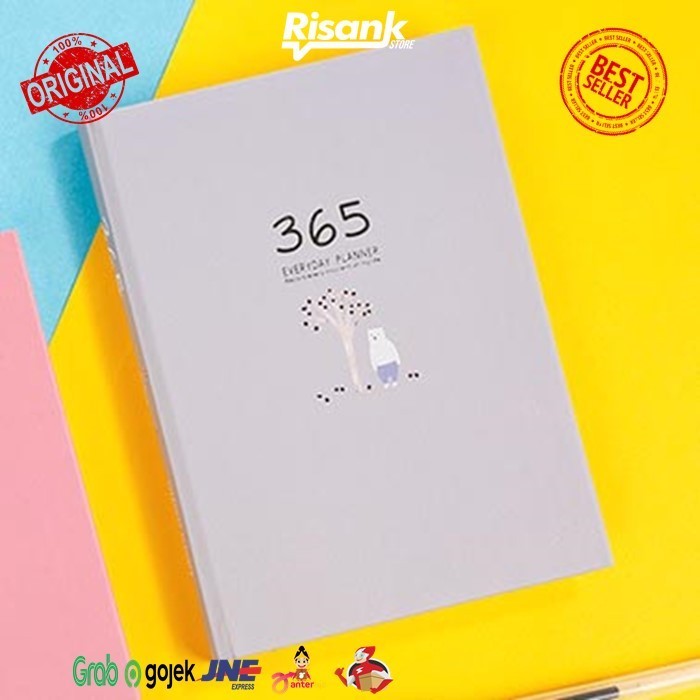 

JUAL Buku Diary 365 Days Everyday Planner Premium Jurnal Agenda Free Kit