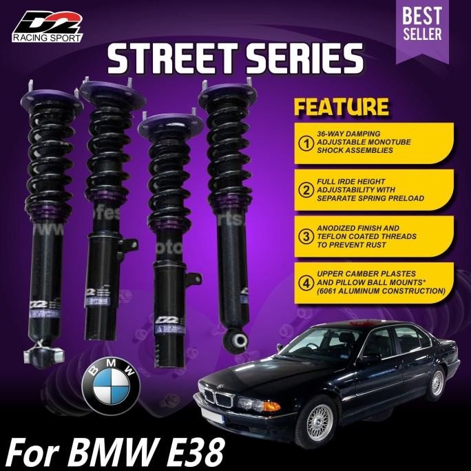 Aksesoris Suspensi Coilover D2 Racing Rs Series Bmw E38 7Series Original