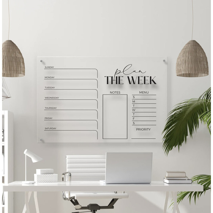 

SALE Daily Planner Akrilik Weekly Planner Tabel Jadwal Acrylic