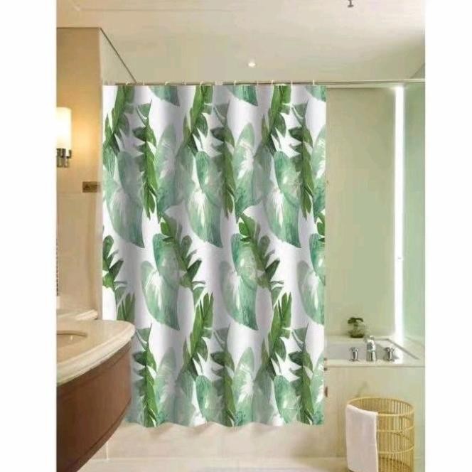 TIRAI KAMAR MANDI WATERPROOF CURTAIN SHOWER KUALITAS BAGUS TEBAL