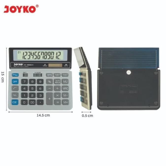 

KALKULATOR JOYKO CC868-CH 12DIGIT / CALCULATOR JOYKO ORI CHECK CORRECT
