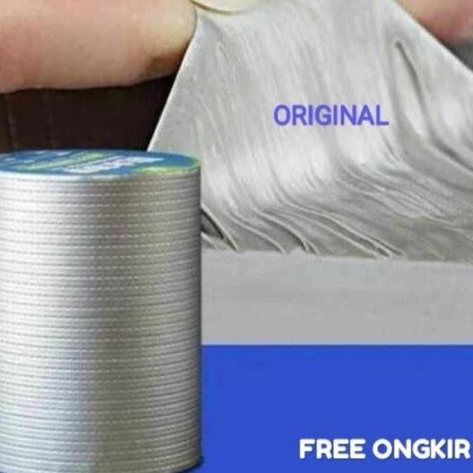 

LAKBAN ANTI BOCOR ALUMINIUM FOIL WATERPROOF BUTTYL TAPE 10CM X 5M ASLI