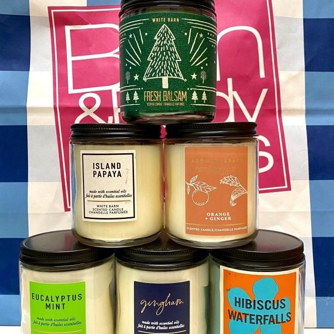 bath and body works candle 1 wick