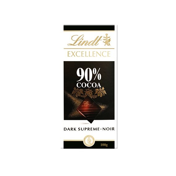 

Lindt Excellence Chocolate Dark Supreme Cocoa 90% Coklat Bar