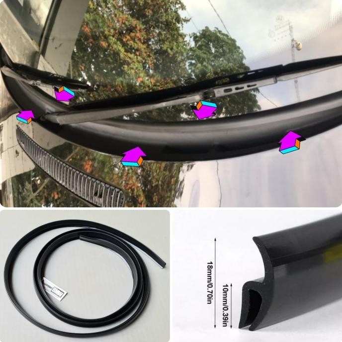 Repair Karet Wiper Bawah Kaca Depan Bmw E38 E39 E46 E90 E60 F30 F10 Original