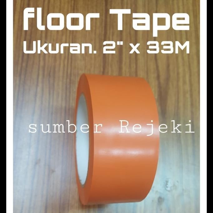 

FLOOR MARKING TAPE KM 48MM X 33M ORANYE LAKBAN LANTAI KM ISOLASI LANTA ASLI