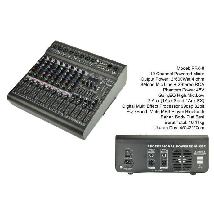Promo Power Mixer Dbvoice Pfx8 Pfx 8 Original