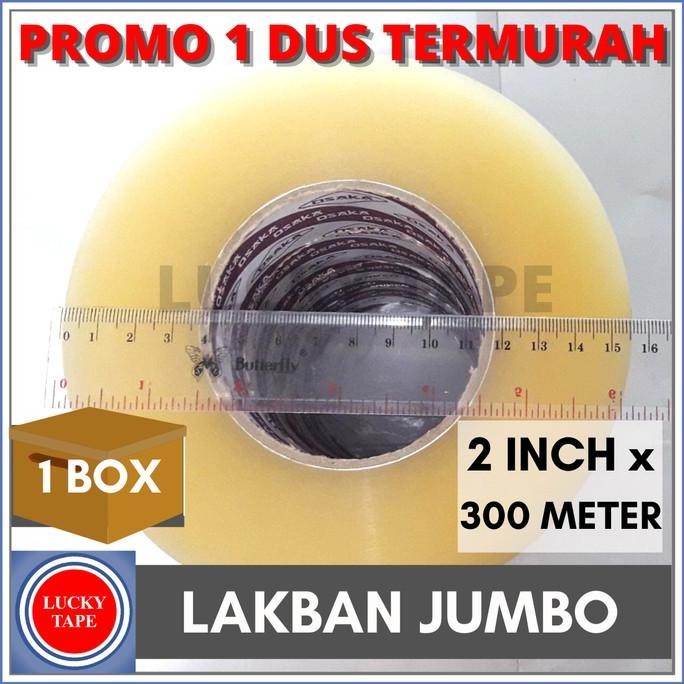 

1 BOX LAKBAN JUMBO BENING COKLAT MURAH 2 INCH 300 METER ISOLASI ASLI