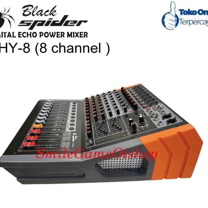 Promo Mixer Power Blackspider Phy-8 New Original